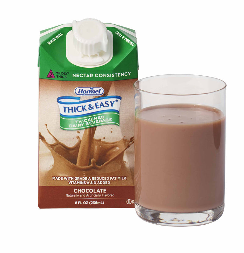 Thick & Easy® Dairy Nectar Consistency Chocolate Milk Thickened Beverage, 8 oz. Carton, 1 Case of 27 (Nutritionals) - Img 3