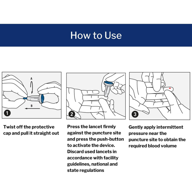 McKesson Prevent® Safety Lancet, 25 Gauge, 1 Box of 100 (Diabetes Monitoring) - Img 9