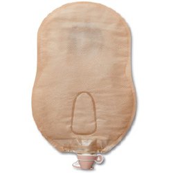 Premier™ One-Piece Drainable Ultra Clear Urostomy Pouch, 9 Inch Length, Up to 1 Inch Stoma, 1 Box of 5 (Ostomy Pouches) - Img 2