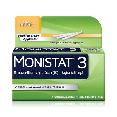 Monistat® Miconazole Nitrate Vaginal Antifungal, 1 Box of 3 (Over the Counter) - Img 1