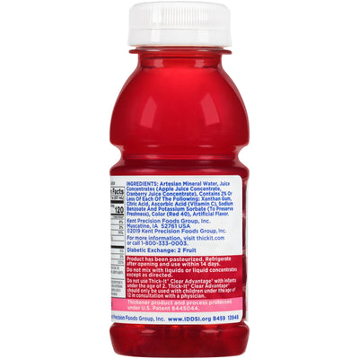 Thick-It® Clear Advantage® Nectar Consistency Cranberry Thickened Beverage, 8 oz. Bottle, 1 Case of 24 (Nutritionals) - Img 2