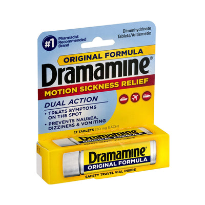 Dramamine® Dimenhydrinate Nausea Relief, 1 Bottle (Over the Counter) - Img 1