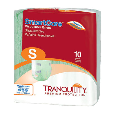 Tranquility SmartCore™ Maximum Protection Incontinence Brief, Small, 1 Case of 100 () - Img 2