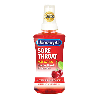Chloraseptic® Phenol Sore Throat Relief, 6-ounce Spray Bottle, 1 Each (Over the Counter) - Img 1
