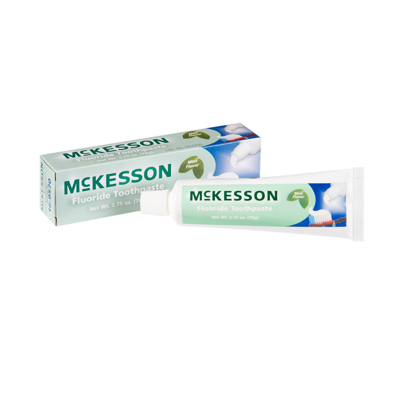 McKesson Toothpaste, Mint Flavor, Tube, 2.75 oz, 1 Case of 144 (Mouth Care) - Img 1