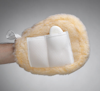 Sheepskin Bath Mitt  Universal (Shower & Bath Aid Products) - Img 1