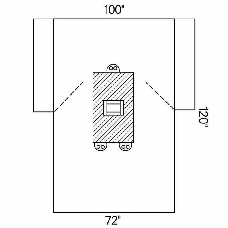 Halyard Sterile Transverse Laparotomy Abdominal Drape, 100 x 72 x 120 Inch, 1 Each (Procedure Drapes and Sheets) - Img 1