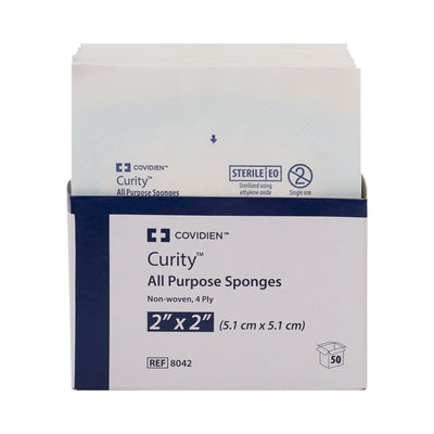 Curity™ Sterile Nonwoven Sponge, 2 x 2 Inch, 1 Pack (General Wound Care) - Img 2