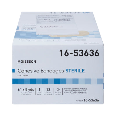 McKesson Self-adherent Closure Cohesive Bandage, 6 Inch x 5 Yard, 1 Case of 12 (General Wound Care) - Img 1