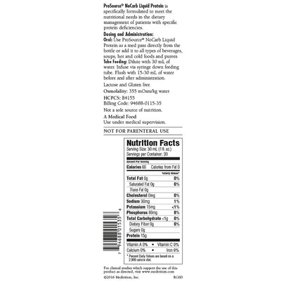 ProSource NoCarb™ Berry Punch Protein Supplement, 32-ounce Bottle, 1 Case of 4 (Nutritionals) - Img 2