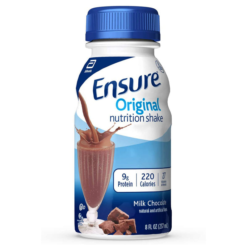 Ensure® Original Chocolate Oral Supplement, 8 oz. Bottle, 1 Case of 24 (Nutritionals) - Img 1