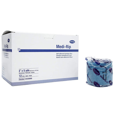 Medi-Rip® Self-adherent Closure Cohesive Bandage, 2 Inch x 5 Yard, 1 Roll (General Wound Care) - Img 1