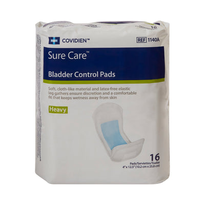 Sure Care Bladder Control Pads, Heavy Absorbency, Adult, Unisex, Disposable, 4 X 12-1/2 Inch, 1 Case of 96 () - Img 2