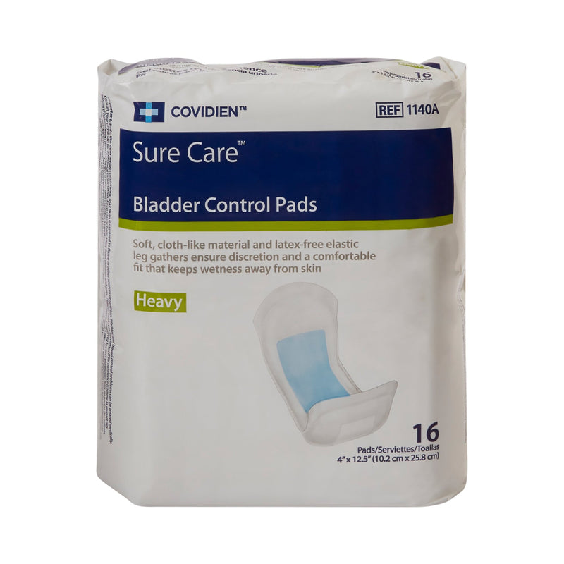 Sure Care Bladder Control Pads, Heavy Absorbency, Adult, Unisex, Disposable, 4 X 12-1/2 Inch, 1 Bag of 16 () - Img 2