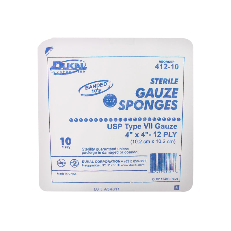 Dukal™ Sterile USP Type VII Gauze Sponge, 4 x 4 Inch, 1 Case of 1280 (General Wound Care) - Img 3