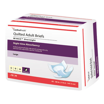 Wings™ Overnight Absorbency Incontinence Brief, Large, 1 Case of 4 () - Img 3