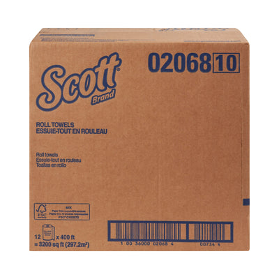 Scott® Essential White Paper Towel, 8 Inch x 400 Foot, 12 Rolls per Case, 1 Case of 12 (Paper Towels) - Img 3