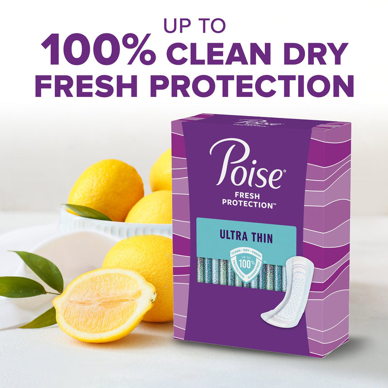 Poise® Fresh Protection™ Ultra Thin Pads, Maximum Long, 1 Case of 72 () - Img 4