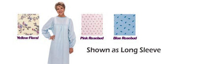 Ladylace Reusable Gown Garden Print  Long Sleeve (Reusable Patient Exam Gowns) - Img 1