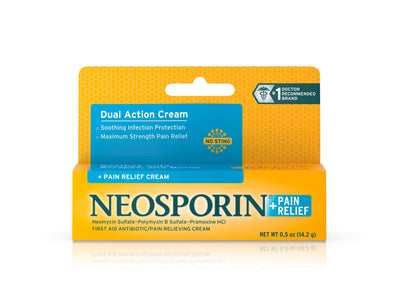 Neosporin® Bacitracin / Neomycin / Polymyxin B / Pramoxine First Aid Antibiotic Cream, 0.5 oz. Tube, 1 Case of 72 (Over the Counter) - Img 2