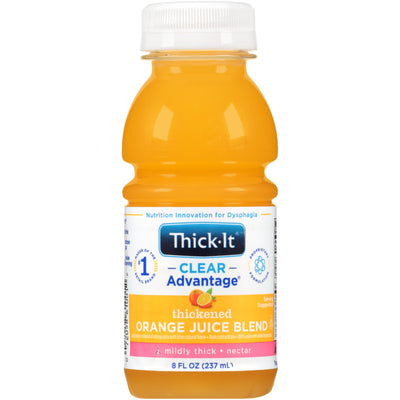 Thick-It® Clear Advantage® Nectar Consistency Orange Thickened Beverage, 8 oz. Bottle, 1 Case of 24 (Nutritionals) - Img 1