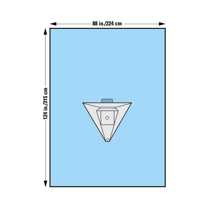 Halyard Sterile Knee Arthroscopy Orthopedic Drape, 90 W x 124 L Inch, 1 Each (Procedure Drapes and Sheets) - Img 3