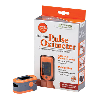 SmartHeart Fingertip Pulse Oximeter, Blood Oxygen Saturation Monitor, Premium, 1 Case of 24 (Oximetry) - Img 1