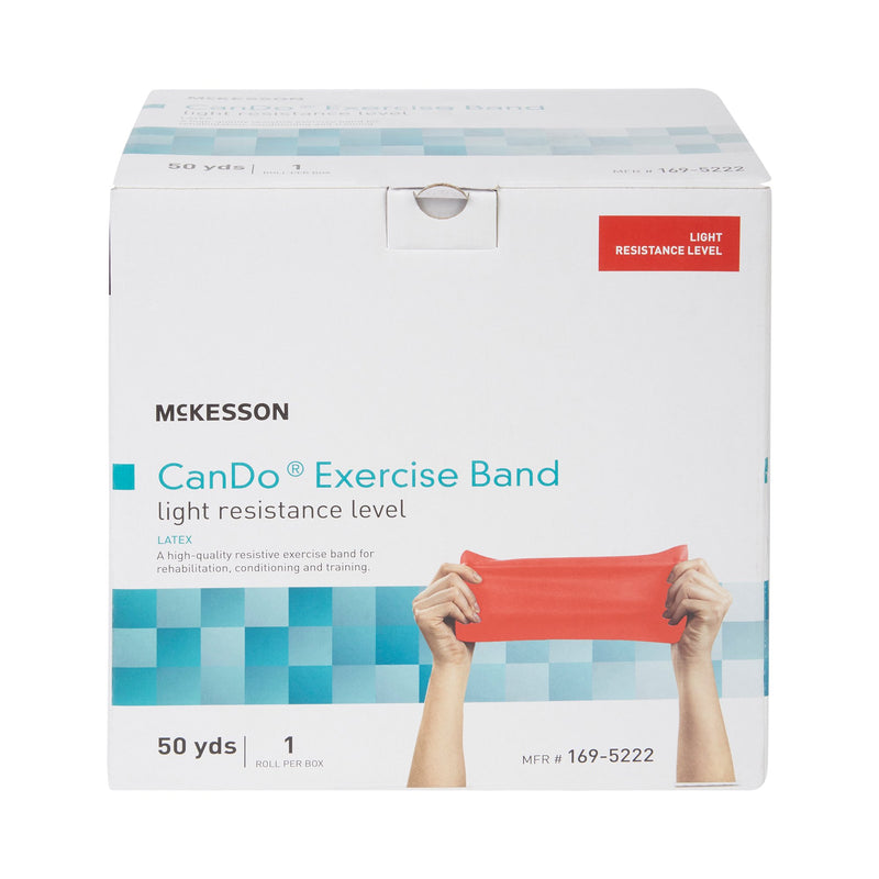 McKesson Exercise Resistance Band, Red, 5 Inch x 50 Yard, Light Resistance, 1 Each (Exercise Equipment) - Img 2