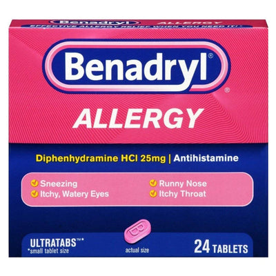 Benadryl® Allergy Ultratabs® Diphenhydramine Allergy Relief, 1 Case of 576 (Over the Counter) - Img 4