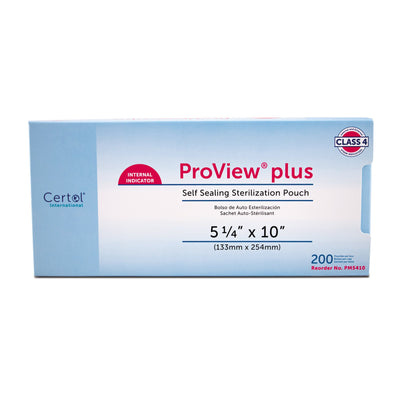 ProView® plus Sterilization Pouch, 5-1/4 x 10 Inch, 1 Case of 1200 (Sterilization Packaging) - Img 1
