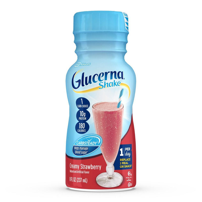 Glucerna® Shake Strawberry Oral Supplement, 8 oz. Bottle, 1 Case of 24 (Nutritionals) - Img 1