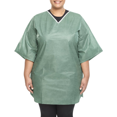 SHIRT SCRUB GRN 3XL 30/CS 30/CS NON-WOVEN (Shirts and Scrubs) - Img 1