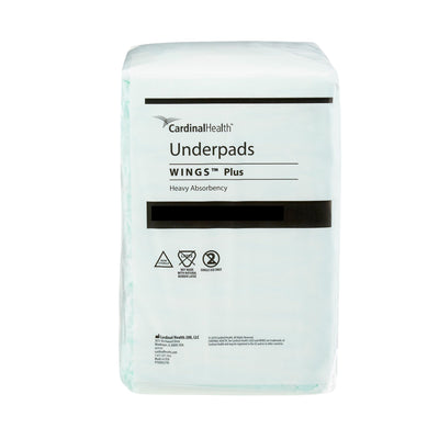 Wings Plus Underpads, Disposable, Heavy Absorbency, Beige, 36 X 36 Inch, 1 Case of 48 (Underpads) - Img 1