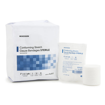 McKesson Sterile Conforming Bandage, 2 Inch x 4-1/10 Yard, 1 Bag of 12 (General Wound Care) - Img 5