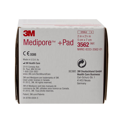 3M™ Medipore™ Sterile Adhesive Dressings, 2 x 2-3/4 Inch, 1 Case of 200 (General Wound Care) - Img 4