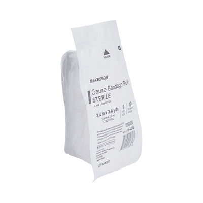 McKesson Sterile Fluff Bandage Roll, 3-2/5 Inch x 3-3/5 Yard, 1 Case of 96 (General Wound Care) - Img 4