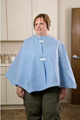Graham Medical Products Exam Cape, White, 1 Case of 25 (Capes and Ponchos) - Img 1