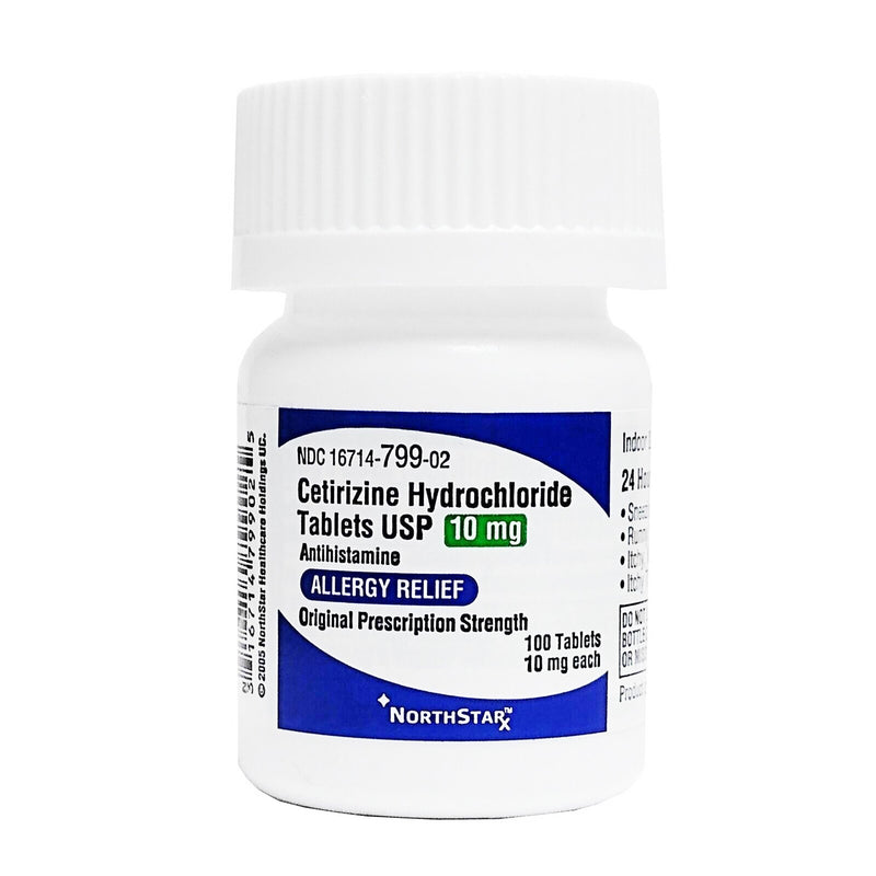 NorthStar Rx Cetirizine Antihistamine, 1 Bottle (Rx) - Img 1