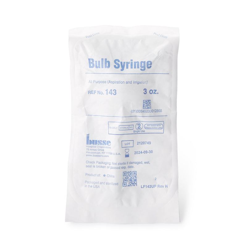 Busse Hospital Disposables Ear / Ulcer Bulb Syringe, 1 Each (Syringes) - Img 3
