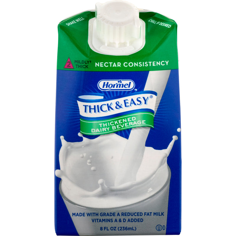 Thick & Easy® Dairy Nectar Consistency Milk Thickened Beverage, 8 oz. Carton, 1 Case of 27 (Nutritionals) - Img 1