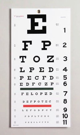 Moore Medical Snellen Eye Chart, 1 Each (Optometry) - Img 1