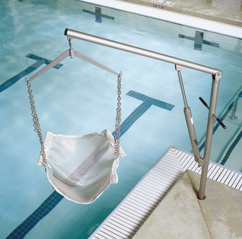 Hoyer Pool Lift  Hydraulic w/ Sling w/Back & Chains (Patient Lifters, Slings, Parts) - Img 1