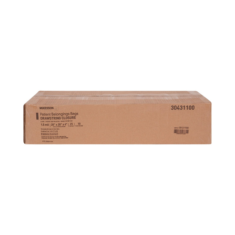 McKesson Patient Belongings Bag, Clear, 1 Case of 250 (Bags) - Img 2