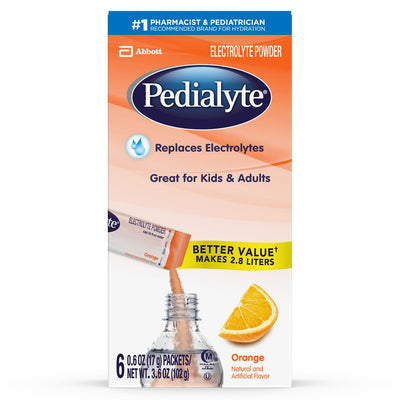 Pedialyte® Powder Packs Orange Oral Electrolyte Solution, 17-gram Packet, 1 Each () - Img 1