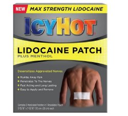 Icy Hot® Lidocaine / Menthol Topical Pain Relief, 1 Box of 5 (Over the Counter) - Img 1
