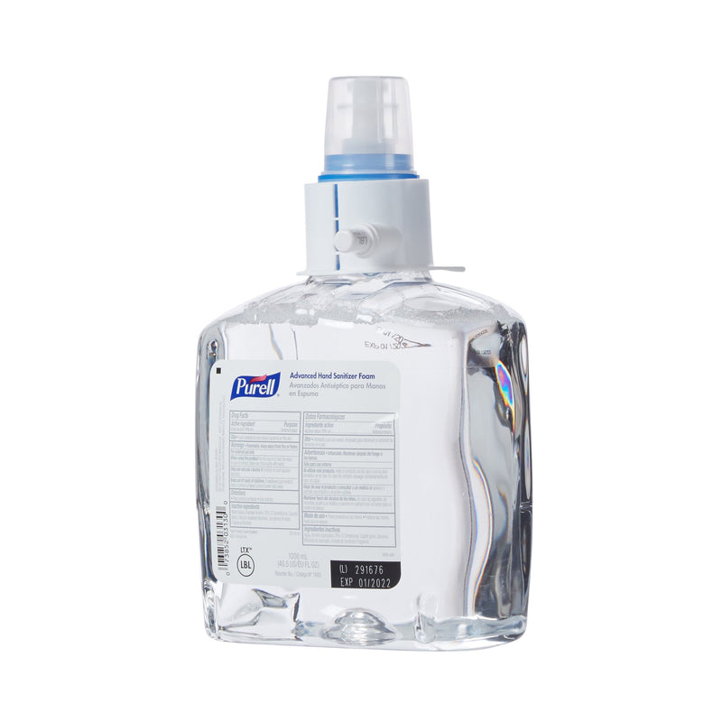 Purell Advanced Hand Sanitizer Foam, 70% Ethyl Alcohol, 1,200 mL Refill Bottle, 1 Case of 2 (Skin Care) - Img 1