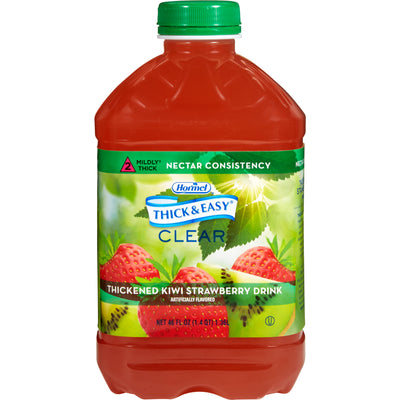 Thick & Easy® Clear Nectar Consistency Kiwi Strawberry Thickened Beverage, 46-ounce Bottle, 1 Each (Nutritionals) - Img 1