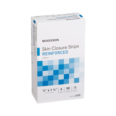 McKesson Skin Closure Reinforced Strip, ¼ X 1½ Inch, 1 Box of 50 (Skin Closure Strips) - Img 3