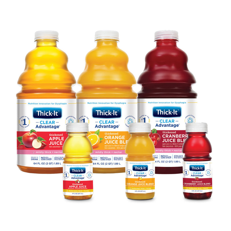 Thick-It® Clear Advantage® Honey Consistency Orange Thickened Beverage, 8 oz. Bottle, 1 Case of 24 (Nutritionals) - Img 3