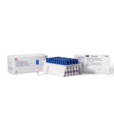 3M Attest Rapid Readout Sterilization Biological Indicator Vial, 1 Box of 50 (Sterilization Indicators) - Img 1